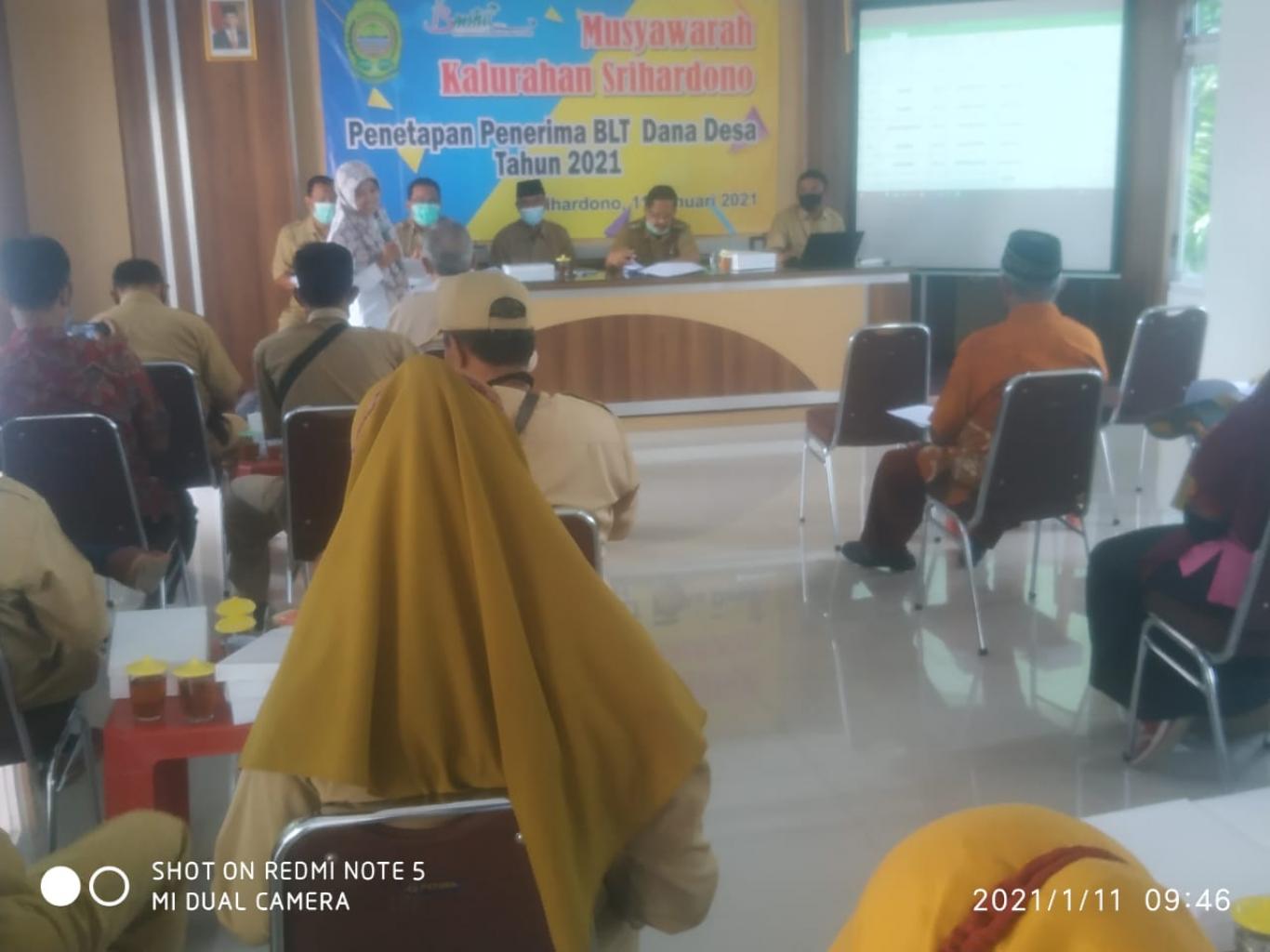 Muskal Penetapan Calon Penerima BLT DD TA 2021
