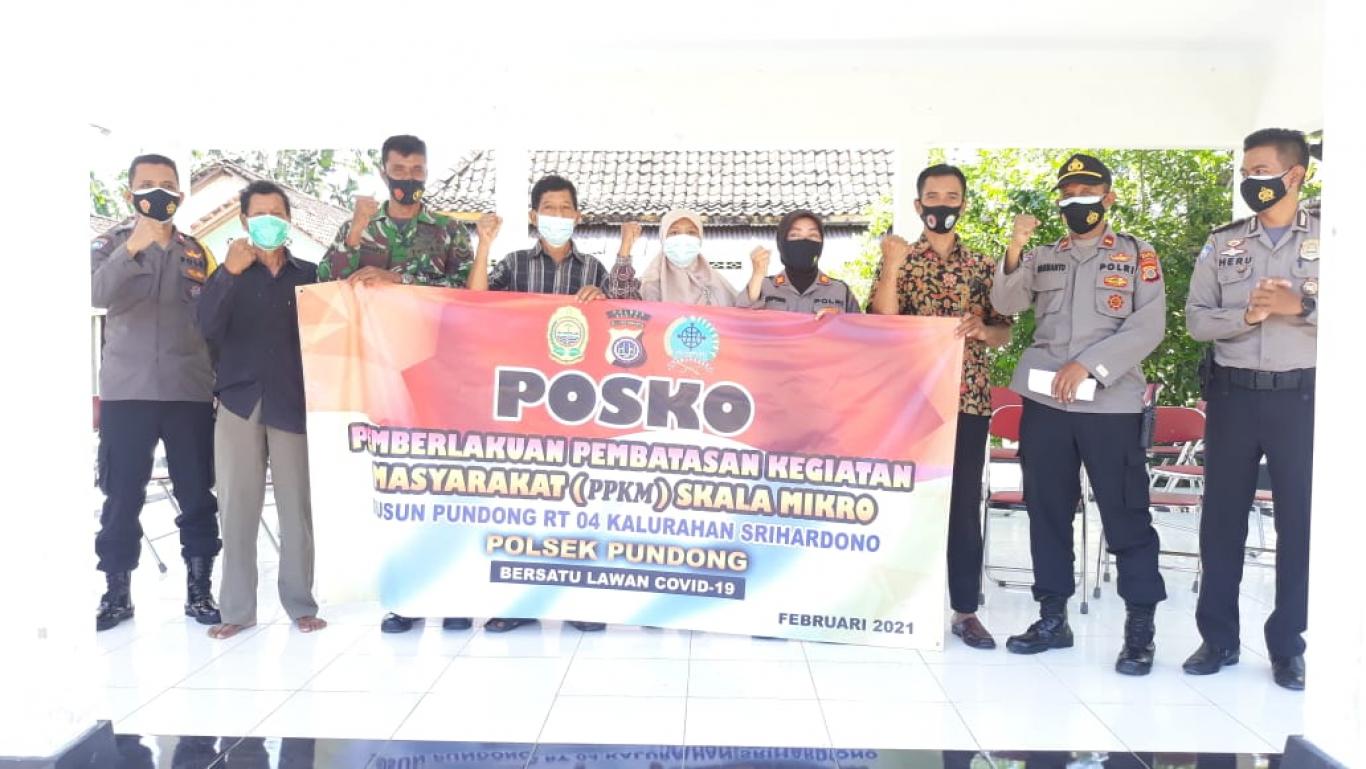 PERESMIAN POSKO PPKM DI DUSUN PUNDONG