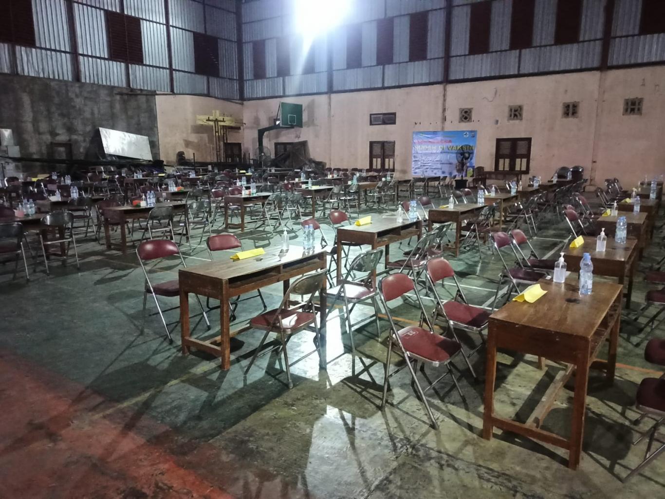 PERSIAPAN VAKSIN 2500 DOSIS KE 2 WARGA KALURAHAN SRIHARDONO