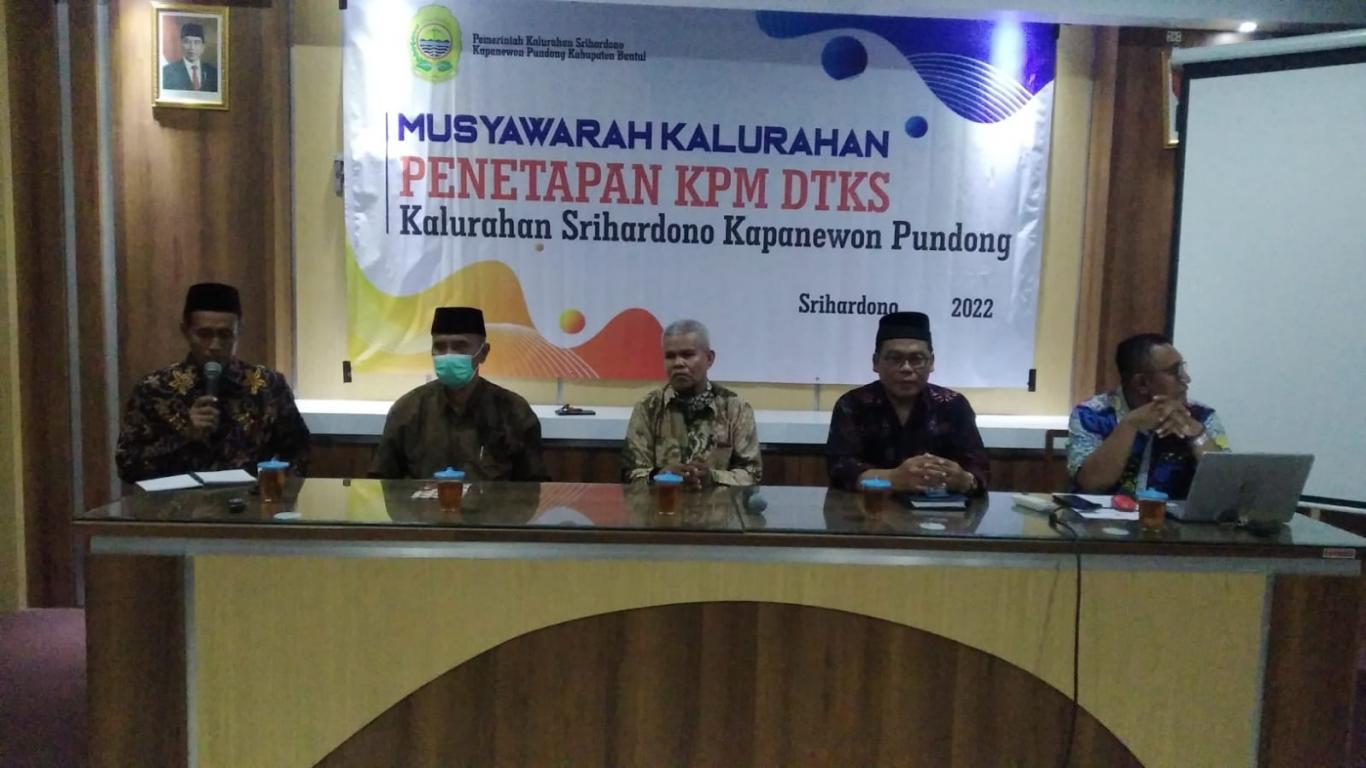 MUSKAL DTKS KALURAHAN SRIHARDONO