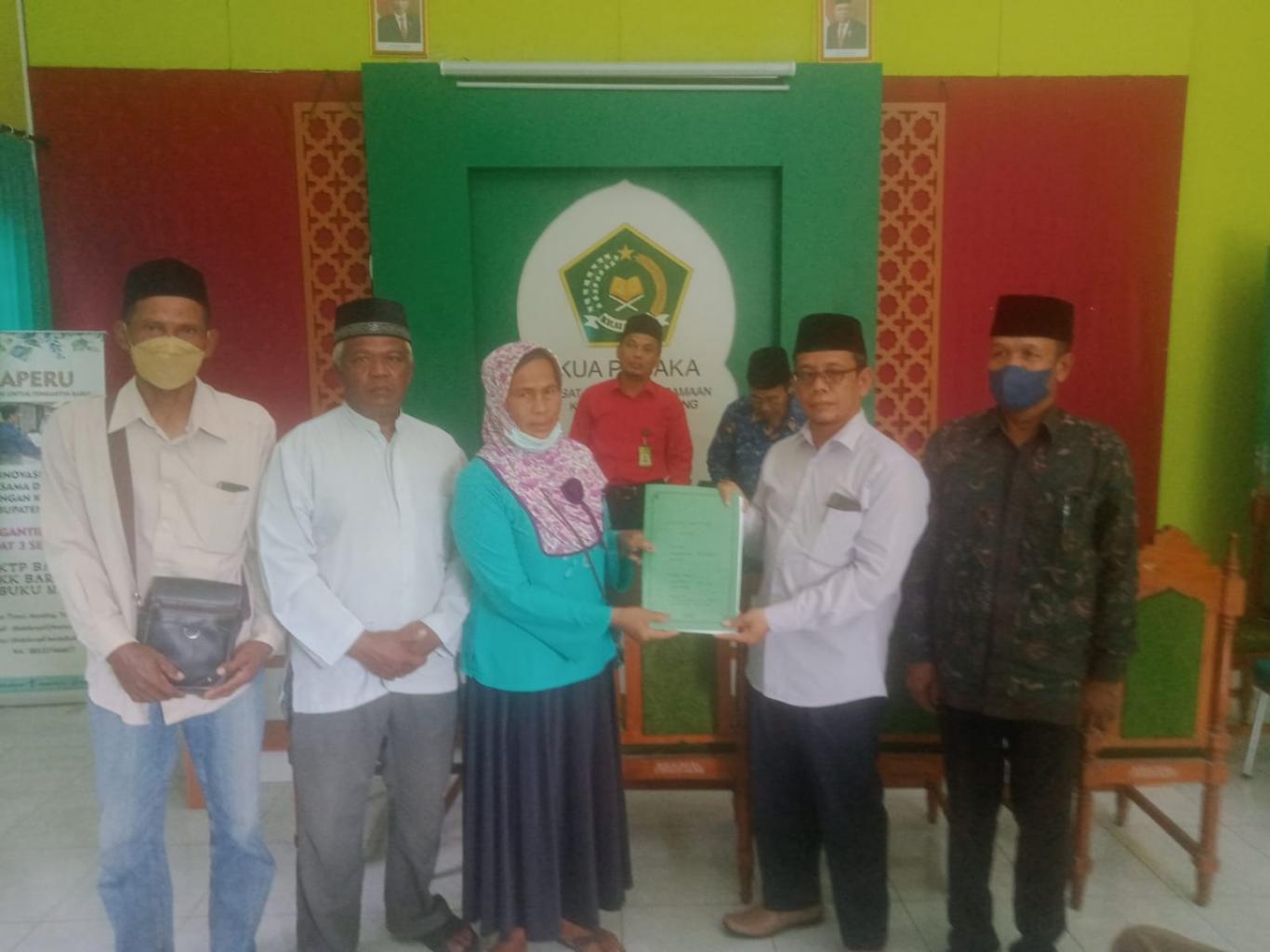 MWC NU Pundong Terima Lima Tanah Wakaf Sekaligus