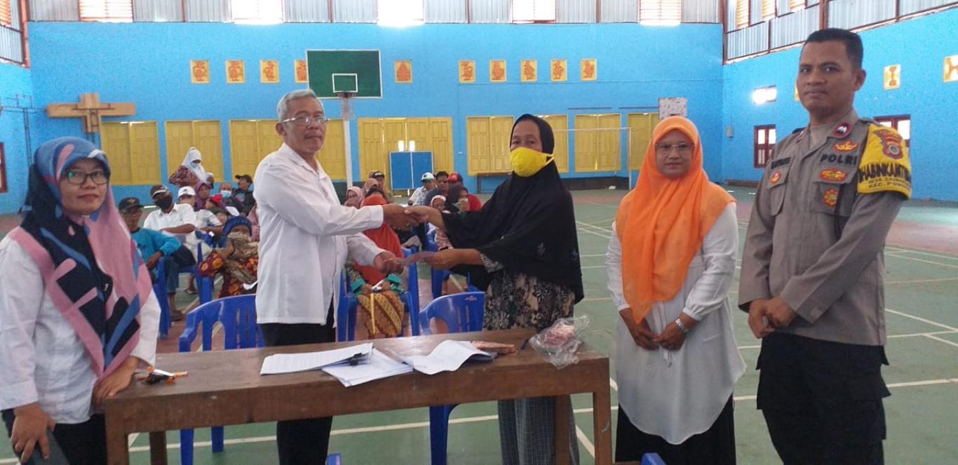 Pelaksnaan BLT DD I,II,III di Gor Kalurahan Srihardono Tahun 2023