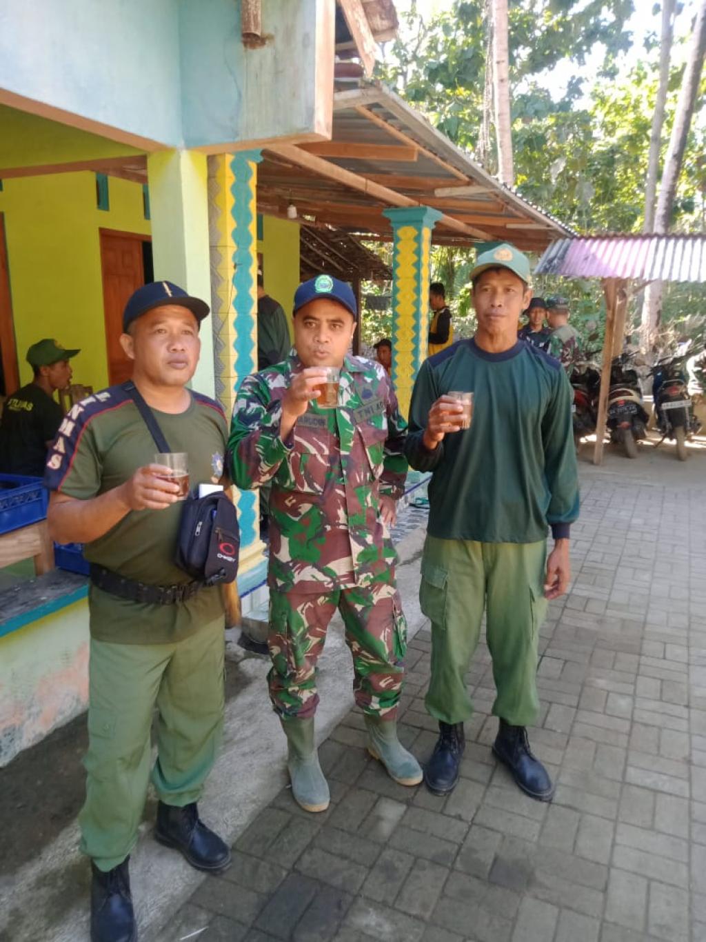 Linmas Srihardono Mengikuti Giat TMMD 