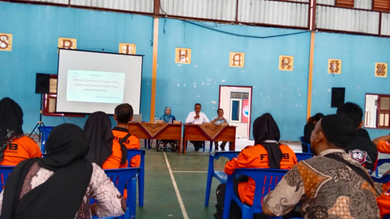 Pelatihan Standar Pelayanan Prosedur Kedaruratan Bencana Gempa Yang Inklusif Disabilitas